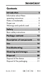 Preview for 4 page of Silvercrest SLAL 2 B2 Operating Instructions Manual