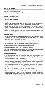 Preview for 4 page of Silvercrest SLB 1.2 A1 User Manual And Service Information