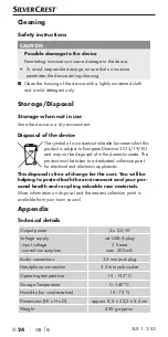 Предварительный просмотр 26 страницы Silvercrest SLB 1.2 E3 Operating Instructions And Safety Instructions