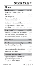 Предварительный просмотр 316 страницы Silvercrest SLB 20 A1 Operating Instructions Manual