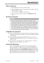 Preview for 14 page of Silvercrest SLE 320 C4 Operating Instructions Manual