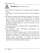 Preview for 14 page of Silvercrest SLL 16 C1 Operating Instructions And Safety Instructions