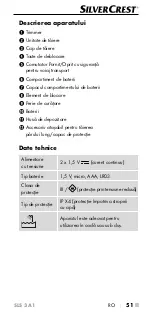 Предварительный просмотр 54 страницы Silvercrest SLS 3 A1 Operating Instructions Manual