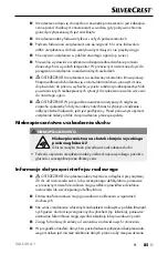 Preview for 88 page of Silvercrest SLXL 20 A1 Operating Instructions And Safety Instructions