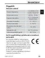 Предварительный просмотр 36 страницы Silvercrest SMA 500 A1 Operating Instructions Manual