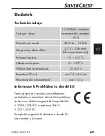 Предварительный просмотр 72 страницы Silvercrest SMA 500 A1 Operating Instructions Manual