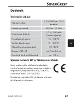 Предварительный просмотр 90 страницы Silvercrest SMA 500 A1 Operating Instructions Manual