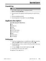 Preview for 10 page of Silvercrest SMAS 600 A1 Operating Instructions Manual