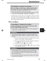 Preview for 83 page of Silvercrest SMP 6200 A1 Operating Instructions Manual