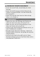 Preview for 10 page of Silvercrest SMS 300 A1 Operating Instructions And Safety Instructions