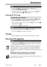 Preview for 34 page of Silvercrest SMS 300 A1 Operating Instructions And Safety Instructions