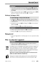 Preview for 52 page of Silvercrest SMS 300 A1 Operating Instructions And Safety Instructions