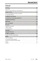 Preview for 58 page of Silvercrest SMS 300 A1 Operating Instructions And Safety Instructions