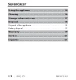 Предварительный просмотр 5 страницы Silvercrest SMUV 3 A1 Manual