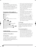 Preview for 10 page of Silvercrest SMW 900 EDS A1 Operating Instructions Manual