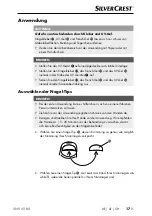 Предварительный просмотр 20 страницы Silvercrest SNS 45 B4 Operating Instructions Manual