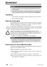 Предварительный просмотр 51 страницы Silvercrest SNS 45 B4 Operating Instructions Manual