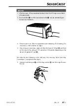 Предварительный просмотр 60 страницы Silvercrest SNS 45 B4 Operating Instructions Manual