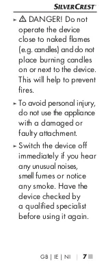 Preview for 10 page of Silvercrest SPS 1.5 A1 Operating Instructions Manual