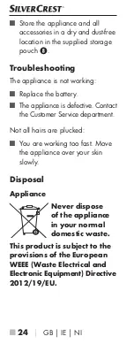 Preview for 27 page of Silvercrest SPS 1.5 A1 Operating Instructions Manual