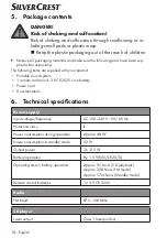 Preview for 18 page of Silvercrest SPSS 125 A1 Operating Instructions Manual