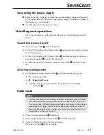 Предварительный просмотр 10 страницы Silvercrest SRBN 5 A1 Operation And Safety Notes