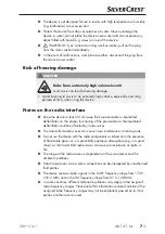 Preview for 10 page of Silvercrest SRH 5 A1 Operating Instructions And Safety Instructions