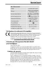 Предварительный просмотр 110 страницы Silvercrest SRH 5 B2 Operating Instructions And Safety Instructions