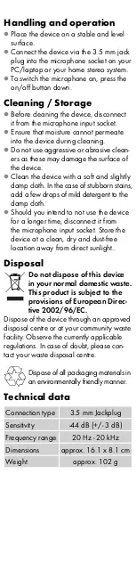 Preview for 2 page of Silvercrest SRM 55 A1 User Manual