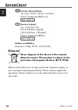 Preview for 22 page of Silvercrest SRR 3.7 B2 Operating Instructions Manual