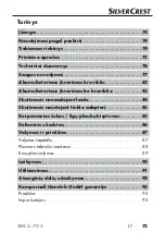 Предварительный просмотр 77 страницы Silvercrest SRR 3.7 D5 Operating Instructions Manual