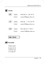 Предварительный просмотр 29 страницы Silvercrest SRW 250 A1 User Manual And Service Instructions