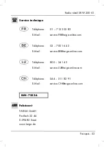 Предварительный просмотр 55 страницы Silvercrest SRW 250 A1 User Manual And Service Instructions