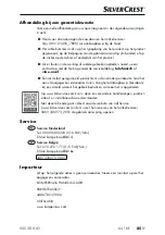 Preview for 88 page of Silvercrest SSC 200 A1 Operating Instructions Manual