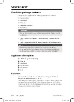 Preview for 9 page of Silvercrest SSC6 320 A1 Operating Instructions Manual