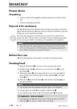 Preview for 21 page of Silvercrest SSE 120 A1 Operating Instructions Manual