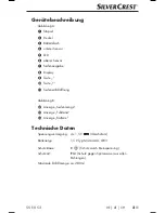 Preview for 6 page of Silvercrest SSE 6 C3 Operating Instructions Manual