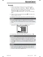 Preview for 10 page of Silvercrest SSE 6 C3 Operating Instructions Manual