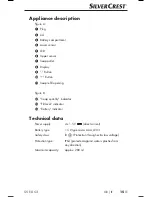 Preview for 18 page of Silvercrest SSE 6 C3 Operating Instructions Manual