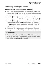 Preview for 14 page of Silvercrest SSH 600 A1 Operating Instructions Manual