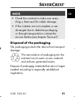 Preview for 13 page of Silvercrest SSK 120 A1 Operating Instructions Manual