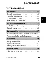 Preview for 47 page of Silvercrest SSK 120 A1 Operating Instructions Manual