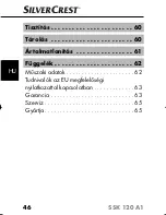 Preview for 48 page of Silvercrest SSK 120 A1 Operating Instructions Manual