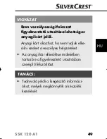 Preview for 51 page of Silvercrest SSK 120 A1 Operating Instructions Manual