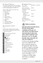 Preview for 30 page of Silvercrest SSMS 600 E1 Operation And Safety Notes