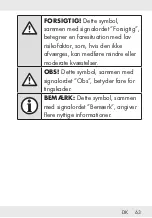 Предварительный просмотр 63 страницы Silvercrest STSK 2 C3 Operation And Safety Notes