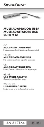 Preview for 1 page of Silvercrest SUHL 2 A1 Operation And Safety Notes