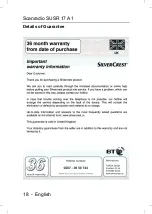 Предварительный просмотр 18 страницы Silvercrest SUSR 17 A1 User Manual