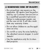 Preview for 34 page of Silvercrest SVVW 3 A1 Operating Instructions Manual