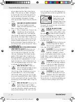 Preview for 8 page of Silvercrest SWC100 A1 Operating Instructions  And Safety Advice